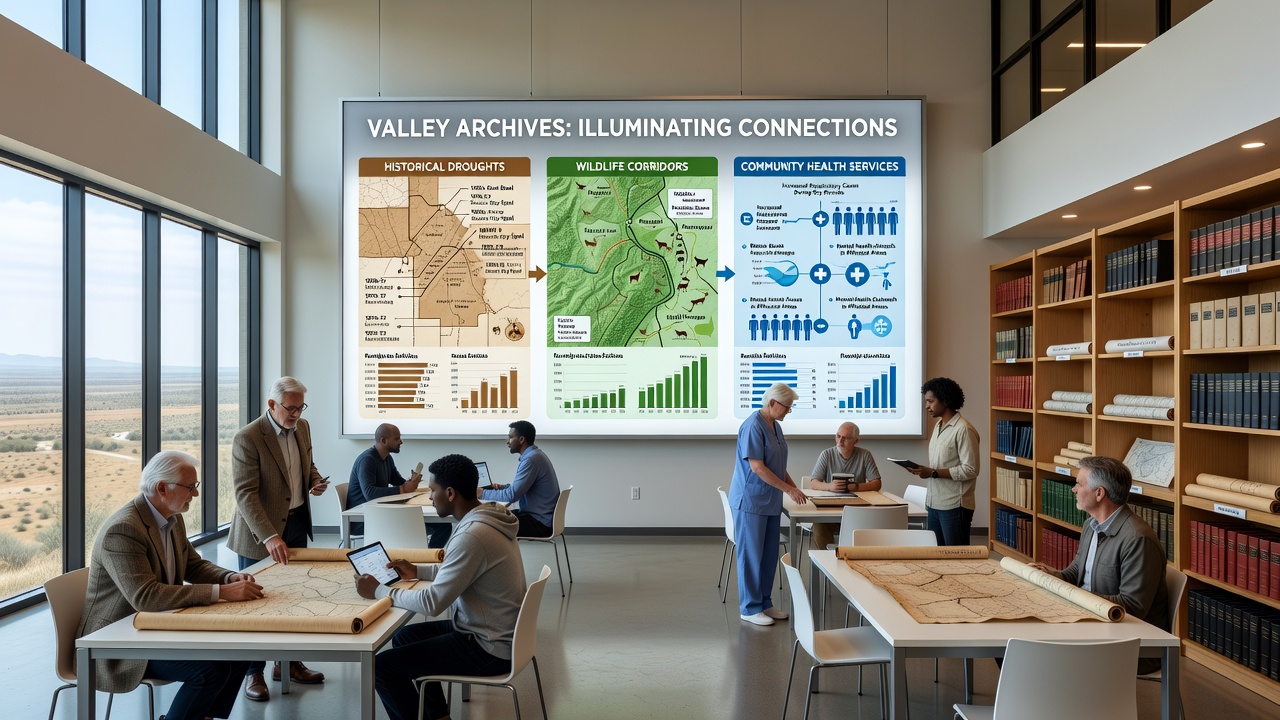 Valley Archives Illuminate Connections Between Historical Droughts, Wildlife Corridors, and Community Health Services